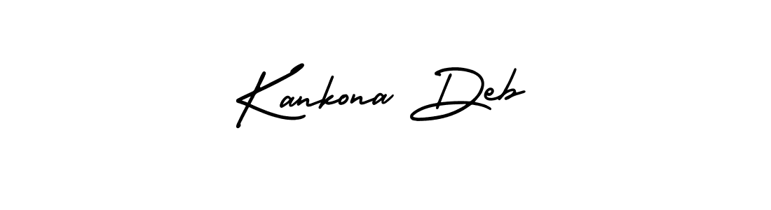 Design your own signature with our free online signature maker. With this signature software, you can create a handwritten (AmerikaSignatureDemo-Regular) signature for name Kankona Deb. Kankona Deb signature style 3 images and pictures png