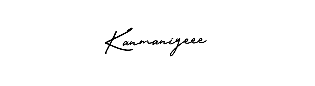 Also You can easily find your signature by using the search form. We will create Kanmaniyeee name handwritten signature images for you free of cost using AmerikaSignatureDemo-Regular sign style. Kanmaniyeee signature style 3 images and pictures png