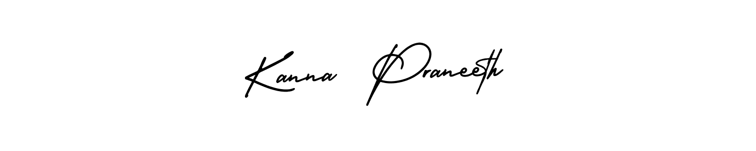 It looks lik you need a new signature style for name Kanna  Praneeth. Design unique handwritten (AmerikaSignatureDemo-Regular) signature with our free signature maker in just a few clicks. Kanna  Praneeth signature style 3 images and pictures png