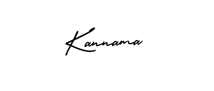 Also we have Kannama name is the best signature style. Create professional handwritten signature collection using AmerikaSignatureDemo-Regular autograph style. Kannama signature style 3 images and pictures png