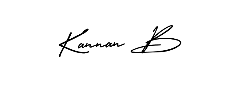 Make a beautiful signature design for name Kannan B. Use this online signature maker to create a handwritten signature for free. Kannan B signature style 3 images and pictures png