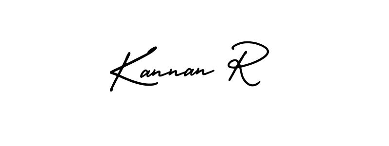 Kannan R stylish signature style. Best Handwritten Sign (AmerikaSignatureDemo-Regular) for my name. Handwritten Signature Collection Ideas for my name Kannan R. Kannan R signature style 3 images and pictures png