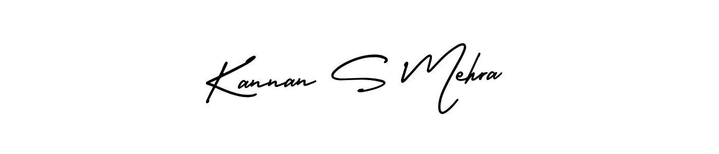 Make a short Kannan S Mehra signature style. Manage your documents anywhere anytime using AmerikaSignatureDemo-Regular. Create and add eSignatures, submit forms, share and send files easily. Kannan S Mehra signature style 3 images and pictures png