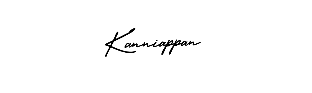 How to make Kanniappan name signature. Use AmerikaSignatureDemo-Regular style for creating short signs online. This is the latest handwritten sign. Kanniappan signature style 3 images and pictures png