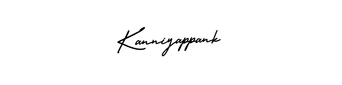 Make a beautiful signature design for name Kanniyappank. With this signature (AmerikaSignatureDemo-Regular) style, you can create a handwritten signature for free. Kanniyappank signature style 3 images and pictures png