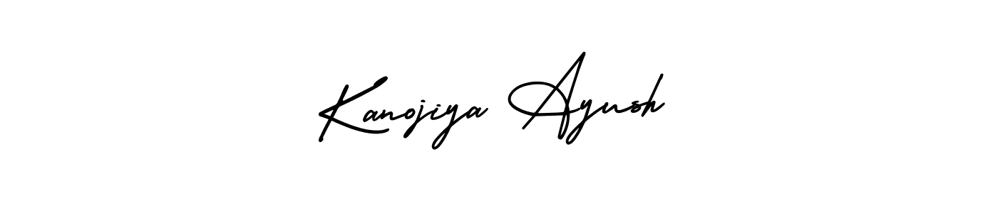 You can use this online signature creator to create a handwritten signature for the name Kanojiya Ayush. This is the best online autograph maker. Kanojiya Ayush signature style 3 images and pictures png