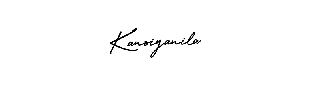 Create a beautiful signature design for name Kansiyanila. With this signature (AmerikaSignatureDemo-Regular) fonts, you can make a handwritten signature for free. Kansiyanila signature style 3 images and pictures png