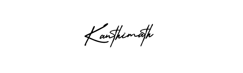 Also we have Kanthimath name is the best signature style. Create professional handwritten signature collection using AmerikaSignatureDemo-Regular autograph style. Kanthimath signature style 3 images and pictures png
