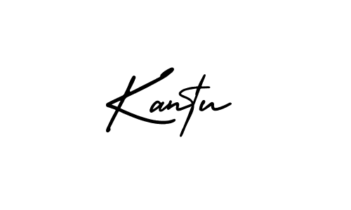 Use a signature maker to create a handwritten signature online. With this signature software, you can design (AmerikaSignatureDemo-Regular) your own signature for name Kantu. Kantu signature style 3 images and pictures png