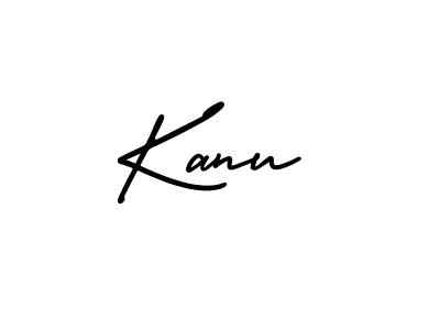 Kanu stylish signature style. Best Handwritten Sign (AmerikaSignatureDemo-Regular) for my name. Handwritten Signature Collection Ideas for my name Kanu. Kanu signature style 3 images and pictures png