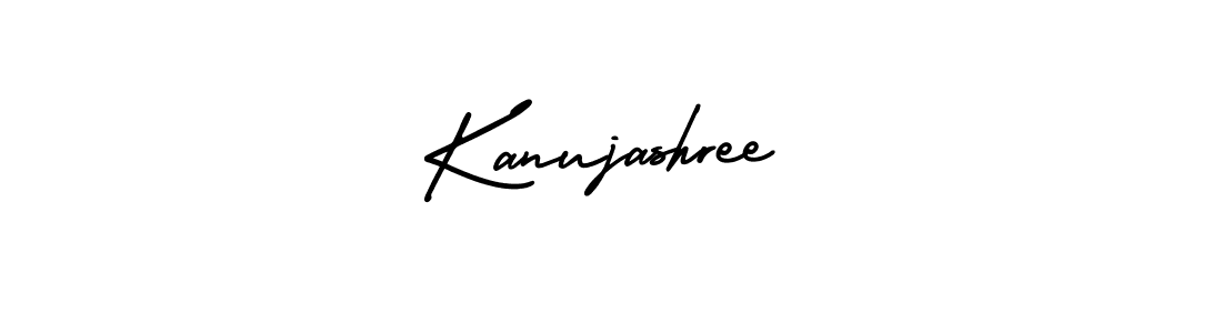 How to make Kanujashree signature? AmerikaSignatureDemo-Regular is a professional autograph style. Create handwritten signature for Kanujashree name. Kanujashree signature style 3 images and pictures png