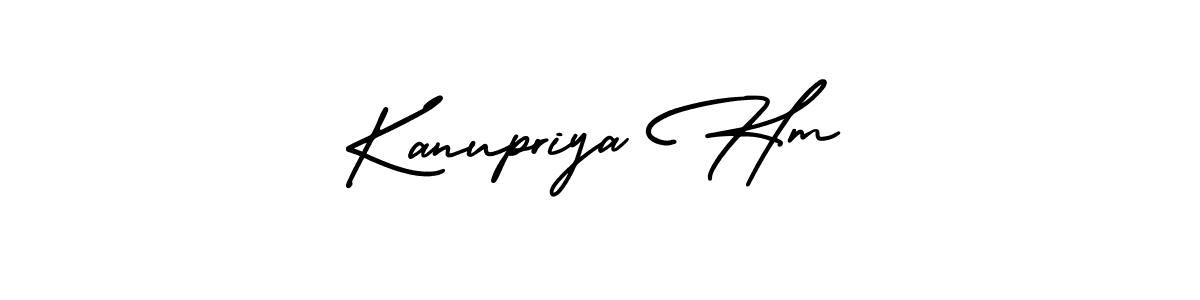 It looks lik you need a new signature style for name Kanupriya Hm. Design unique handwritten (AmerikaSignatureDemo-Regular) signature with our free signature maker in just a few clicks. Kanupriya Hm signature style 3 images and pictures png