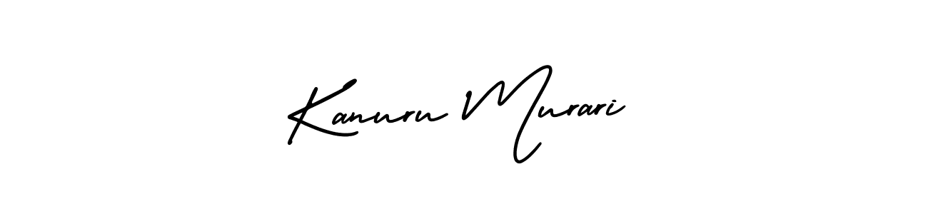 You should practise on your own different ways (AmerikaSignatureDemo-Regular) to write your name (Kanuru Murari) in signature. don't let someone else do it for you. Kanuru Murari signature style 3 images and pictures png