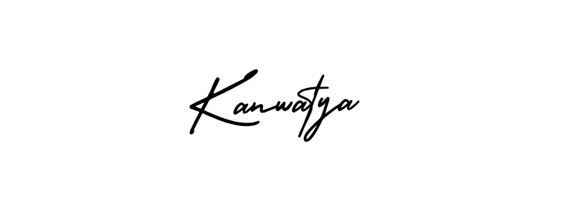 Create a beautiful signature design for name Kanwatya. With this signature (AmerikaSignatureDemo-Regular) fonts, you can make a handwritten signature for free. Kanwatya signature style 3 images and pictures png