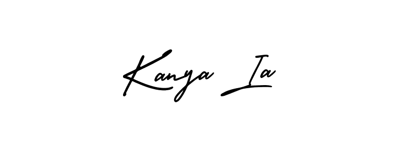 if you are searching for the best signature style for your name Kanya Ia. so please give up your signature search. here we have designed multiple signature styles  using AmerikaSignatureDemo-Regular. Kanya Ia signature style 3 images and pictures png