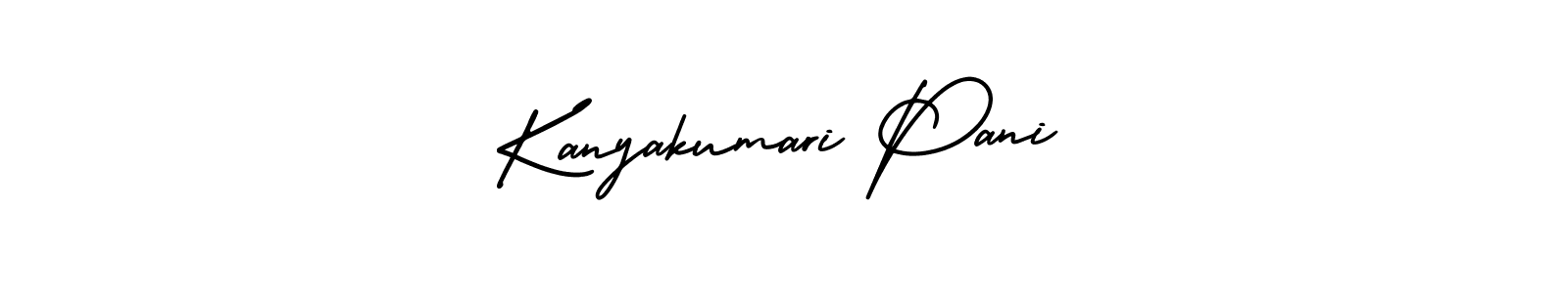 Use a signature maker to create a handwritten signature online. With this signature software, you can design (AmerikaSignatureDemo-Regular) your own signature for name Kanyakumari Pani. Kanyakumari Pani signature style 3 images and pictures png