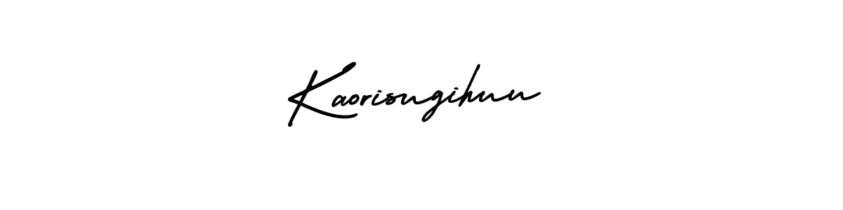 How to make Kaorisugihuu name signature. Use AmerikaSignatureDemo-Regular style for creating short signs online. This is the latest handwritten sign. Kaorisugihuu signature style 3 images and pictures png