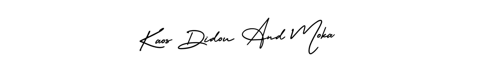 Make a beautiful signature design for name Kaos Didou And Moka. Use this online signature maker to create a handwritten signature for free. Kaos Didou And Moka signature style 3 images and pictures png