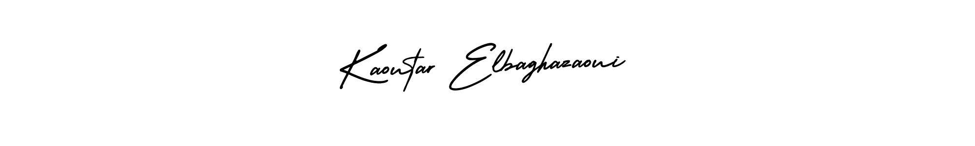if you are searching for the best signature style for your name Kaoutar Elbaghazaoui. so please give up your signature search. here we have designed multiple signature styles  using AmerikaSignatureDemo-Regular. Kaoutar Elbaghazaoui signature style 3 images and pictures png