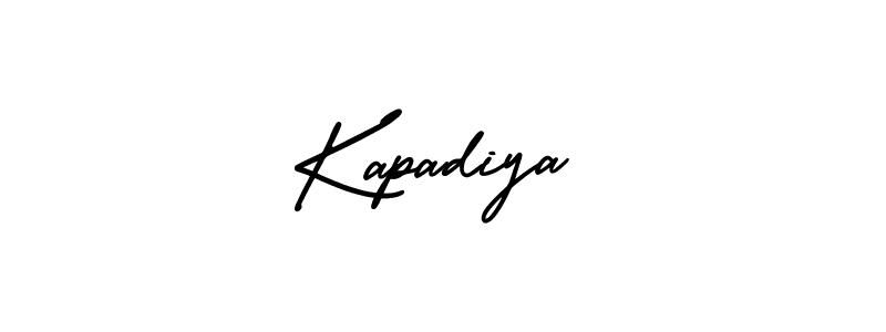 Kapadiya stylish signature style. Best Handwritten Sign (AmerikaSignatureDemo-Regular) for my name. Handwritten Signature Collection Ideas for my name Kapadiya. Kapadiya signature style 3 images and pictures png