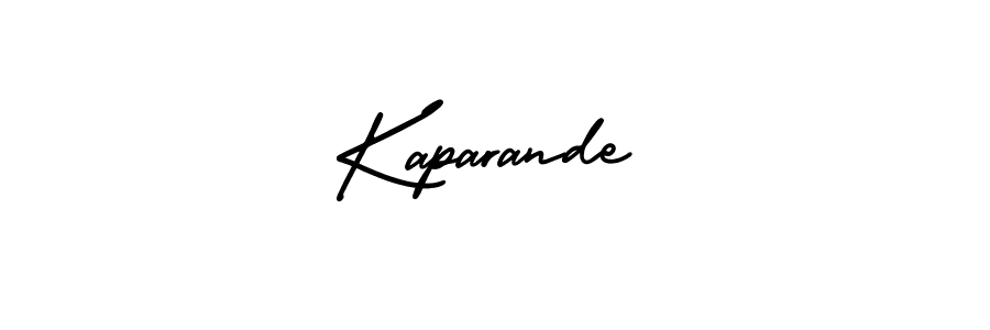 Kaparande stylish signature style. Best Handwritten Sign (AmerikaSignatureDemo-Regular) for my name. Handwritten Signature Collection Ideas for my name Kaparande. Kaparande signature style 3 images and pictures png