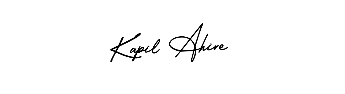 How to Draw Kapil Ahire signature style? AmerikaSignatureDemo-Regular is a latest design signature styles for name Kapil Ahire. Kapil Ahire signature style 3 images and pictures png