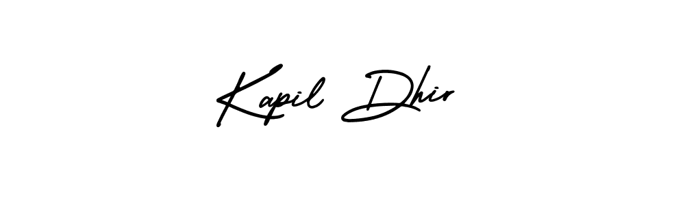 Make a beautiful signature design for name Kapil Dhir. With this signature (AmerikaSignatureDemo-Regular) style, you can create a handwritten signature for free. Kapil Dhir signature style 3 images and pictures png