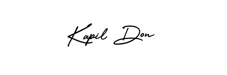 How to make Kapil Don name signature. Use AmerikaSignatureDemo-Regular style for creating short signs online. This is the latest handwritten sign. Kapil Don signature style 3 images and pictures png