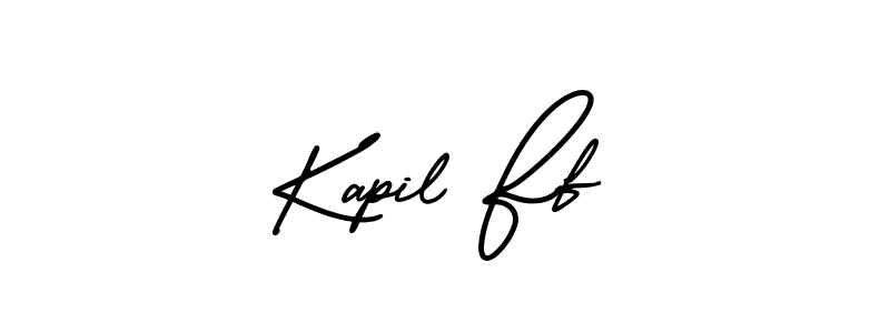 This is the best signature style for the Kapil Ff name. Also you like these signature font (AmerikaSignatureDemo-Regular). Mix name signature. Kapil Ff signature style 3 images and pictures png