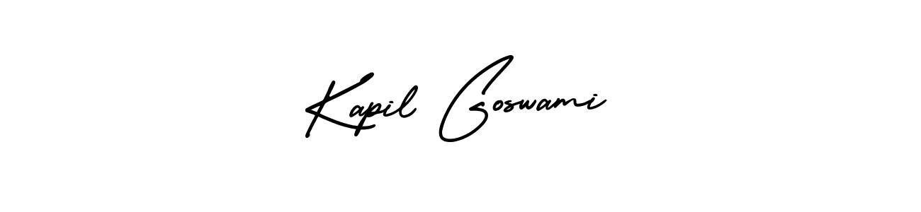 AmerikaSignatureDemo-Regular is a professional signature style that is perfect for those who want to add a touch of class to their signature. It is also a great choice for those who want to make their signature more unique. Get Kapil Goswami name to fancy signature for free. Kapil Goswami signature style 3 images and pictures png