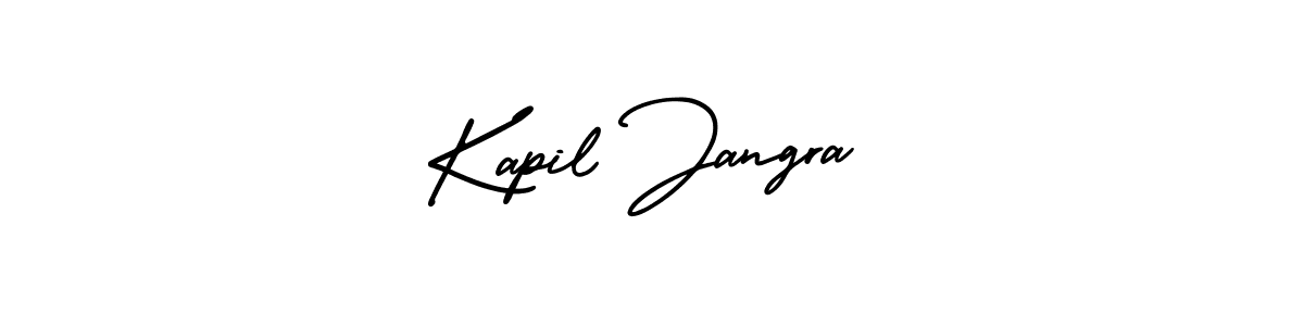 How to make Kapil Jangra name signature. Use AmerikaSignatureDemo-Regular style for creating short signs online. This is the latest handwritten sign. Kapil Jangra signature style 3 images and pictures png