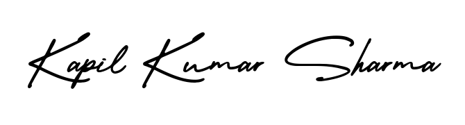 Turn your name Kapil Kumar Sharma into a signature brand with AmerikaSignatureDemo-Regular styling. Download in standard PNG or transparent format anytime. Kapil Kumar Sharma signature style 3 images and pictures png