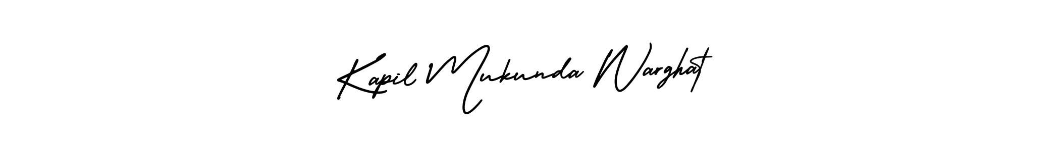 AmerikaSignatureDemo-Regular is a professional signature style that is perfect for those who want to add a touch of class to their signature. It is also a great choice for those who want to make their signature more unique. Get Kapil Mukunda Warghat name to fancy signature for free. Kapil Mukunda Warghat signature style 3 images and pictures png