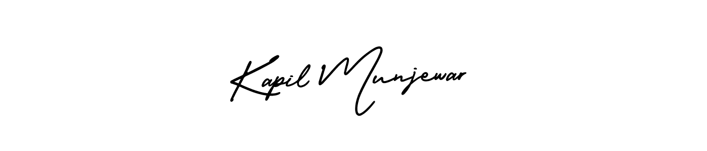 if you are searching for the best signature style for your name Kapil Munjewar. so please give up your signature search. here we have designed multiple signature styles  using AmerikaSignatureDemo-Regular. Kapil Munjewar signature style 3 images and pictures png