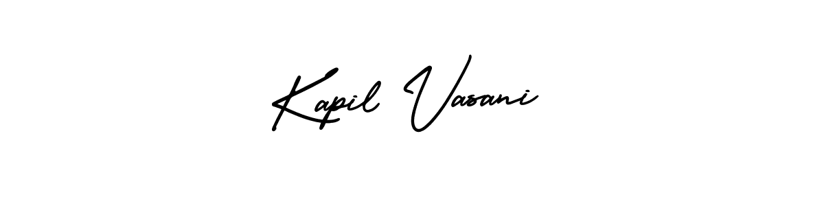 Design your own signature with our free online signature maker. With this signature software, you can create a handwritten (AmerikaSignatureDemo-Regular) signature for name Kapil Vasani. Kapil Vasani signature style 3 images and pictures png