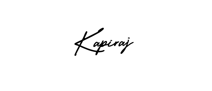 You should practise on your own different ways (AmerikaSignatureDemo-Regular) to write your name (Kapiraj) in signature. don't let someone else do it for you. Kapiraj signature style 3 images and pictures png