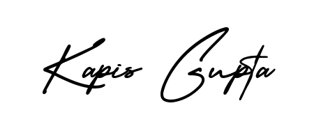Master the art of signing with Kapis Gupta written in fluent AmerikaSignatureDemo-Regular script. A great template to practice and refine your handwriting. Kapis Gupta signature style 3 images and pictures png