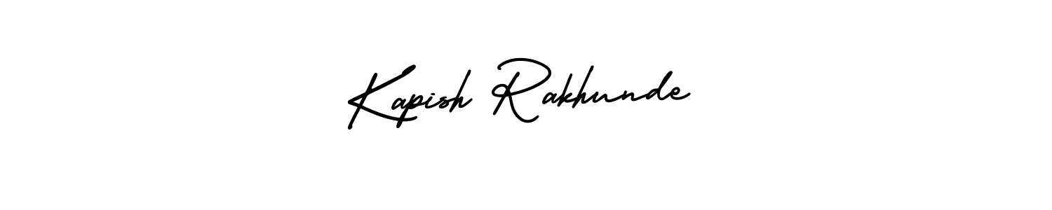 Create a beautiful signature design for name Kapish Rakhunde. With this signature (AmerikaSignatureDemo-Regular) fonts, you can make a handwritten signature for free. Kapish Rakhunde signature style 3 images and pictures png