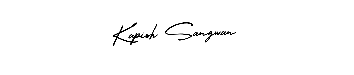 AmerikaSignatureDemo-Regular is a professional signature style that is perfect for those who want to add a touch of class to their signature. It is also a great choice for those who want to make their signature more unique. Get Kapish Sangwan name to fancy signature for free. Kapish Sangwan signature style 3 images and pictures png