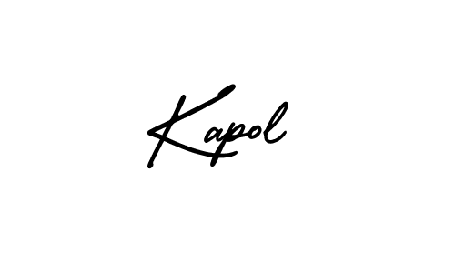 The best way (AmerikaSignatureDemo-Regular) to make a short signature is to pick only two or three words in your name. The name Kapol include a total of six letters. For converting this name. Kapol signature style 3 images and pictures png