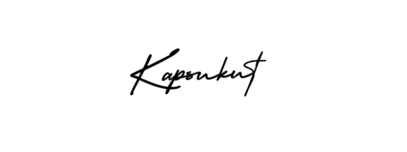 How to make Kapsukut name signature. Use AmerikaSignatureDemo-Regular style for creating short signs online. This is the latest handwritten sign. Kapsukut signature style 3 images and pictures png