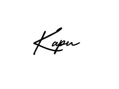 Design your own signature with our free online signature maker. With this signature software, you can create a handwritten (AmerikaSignatureDemo-Regular) signature for name Kapu. Kapu signature style 3 images and pictures png