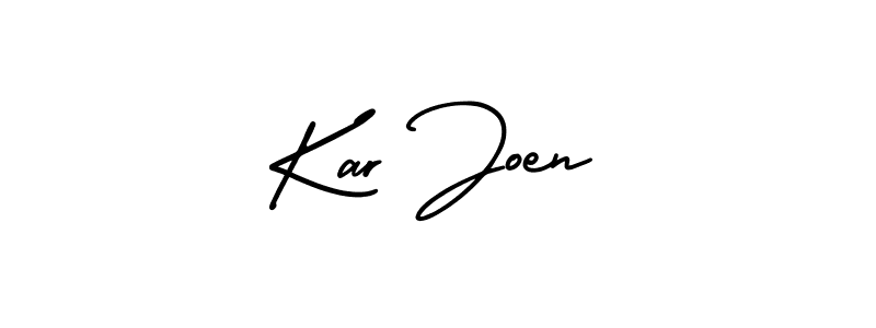 Use a signature maker to create a handwritten signature online. With this signature software, you can design (AmerikaSignatureDemo-Regular) your own signature for name Kar Joen. Kar Joen signature style 3 images and pictures png