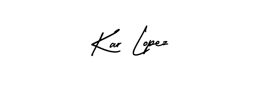 Kar Lopez stylish signature style. Best Handwritten Sign (AmerikaSignatureDemo-Regular) for my name. Handwritten Signature Collection Ideas for my name Kar Lopez. Kar Lopez signature style 3 images and pictures png
