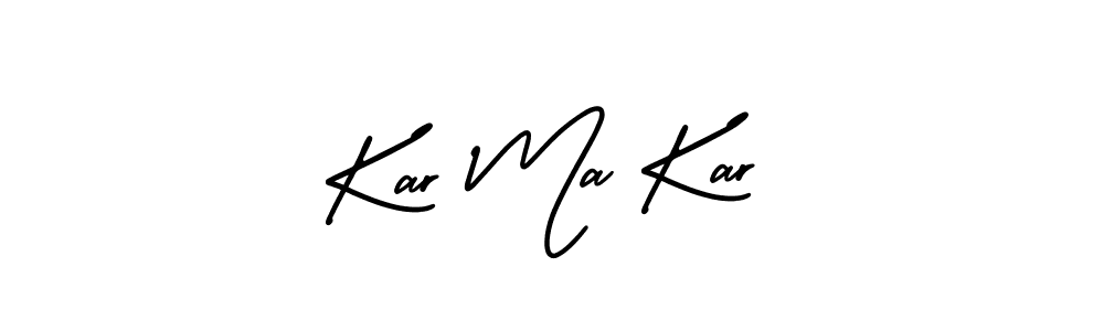 if you are searching for the best signature style for your name Kar Ma Kar. so please give up your signature search. here we have designed multiple signature styles  using AmerikaSignatureDemo-Regular. Kar Ma Kar signature style 3 images and pictures png