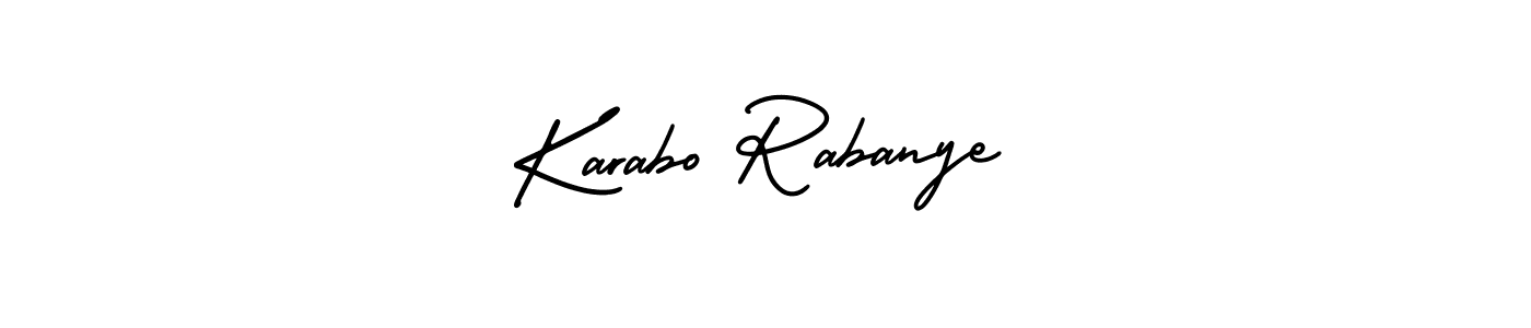 AmerikaSignatureDemo-Regular is a professional signature style that is perfect for those who want to add a touch of class to their signature. It is also a great choice for those who want to make their signature more unique. Get Karabo Rabanye name to fancy signature for free. Karabo Rabanye signature style 3 images and pictures png