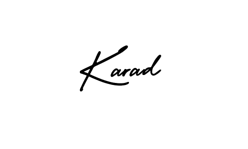 It looks lik you need a new signature style for name Karad. Design unique handwritten (AmerikaSignatureDemo-Regular) signature with our free signature maker in just a few clicks. Karad signature style 3 images and pictures png