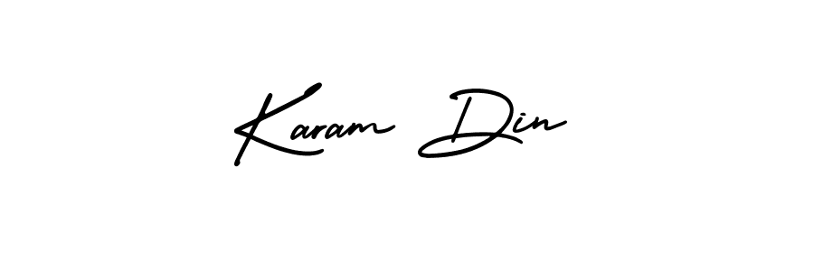How to Draw Karam Din signature style? AmerikaSignatureDemo-Regular is a latest design signature styles for name Karam Din. Karam Din signature style 3 images and pictures png