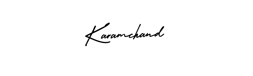 Make a beautiful signature design for name Karamchand. With this signature (AmerikaSignatureDemo-Regular) style, you can create a handwritten signature for free. Karamchand signature style 3 images and pictures png