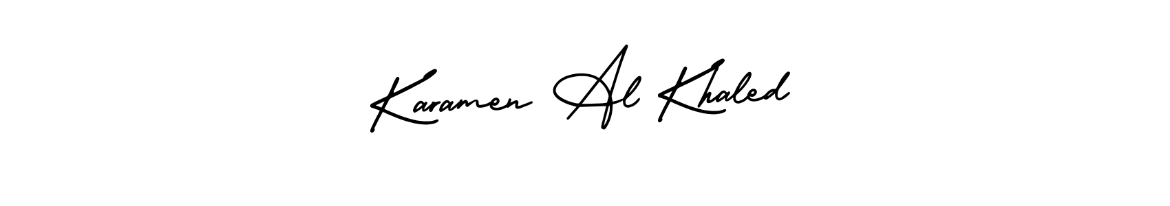 Best and Professional Signature Style for Karamen Al Khaled. AmerikaSignatureDemo-Regular Best Signature Style Collection. Karamen Al Khaled signature style 3 images and pictures png